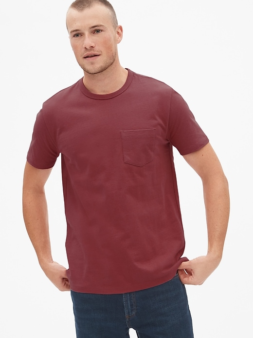 View large product image 1 of 1. Heavyweight Pocket T-Shirt