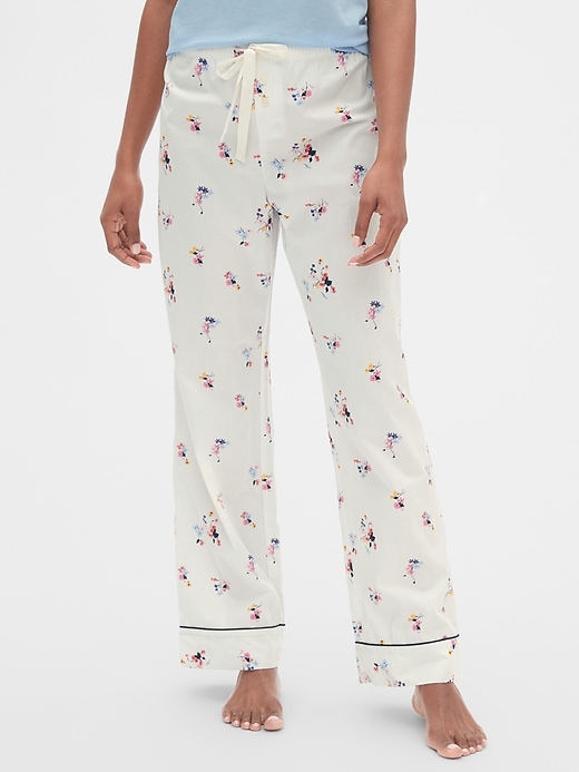 Print Pajama Pants in Poplin | Gap
