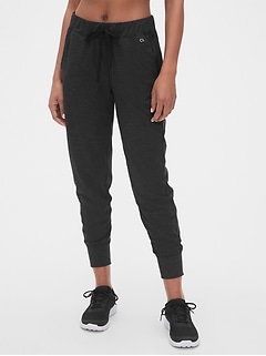 gap brushed tech jersey joggers
