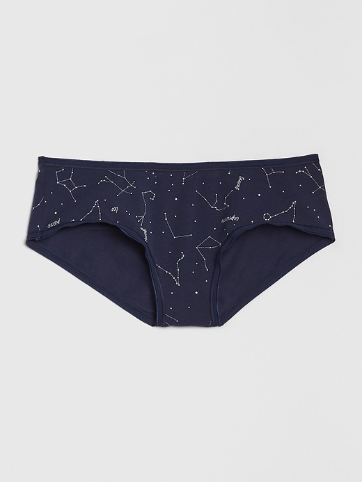 1 of 8 showing, with the color celestial navy of product Stretch Cotton Hipster