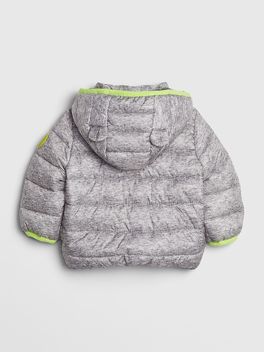 2 of 8 showing, with the color flint gray of product Baby ColdControl Lightweight Puffer