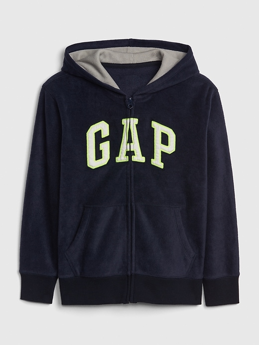 1 of 8 showing, with the color blue of product Kids Gap Logo Hoodie Sweatshirt