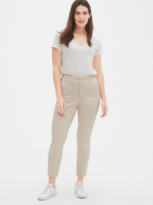 Image number 2 showing, High Rise Slim Crop Pants