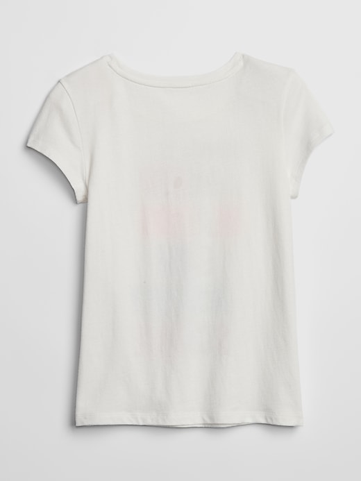 2 of 8 showing, with the color new off white of product Kids Graphic Short Sleeve T-Shirt