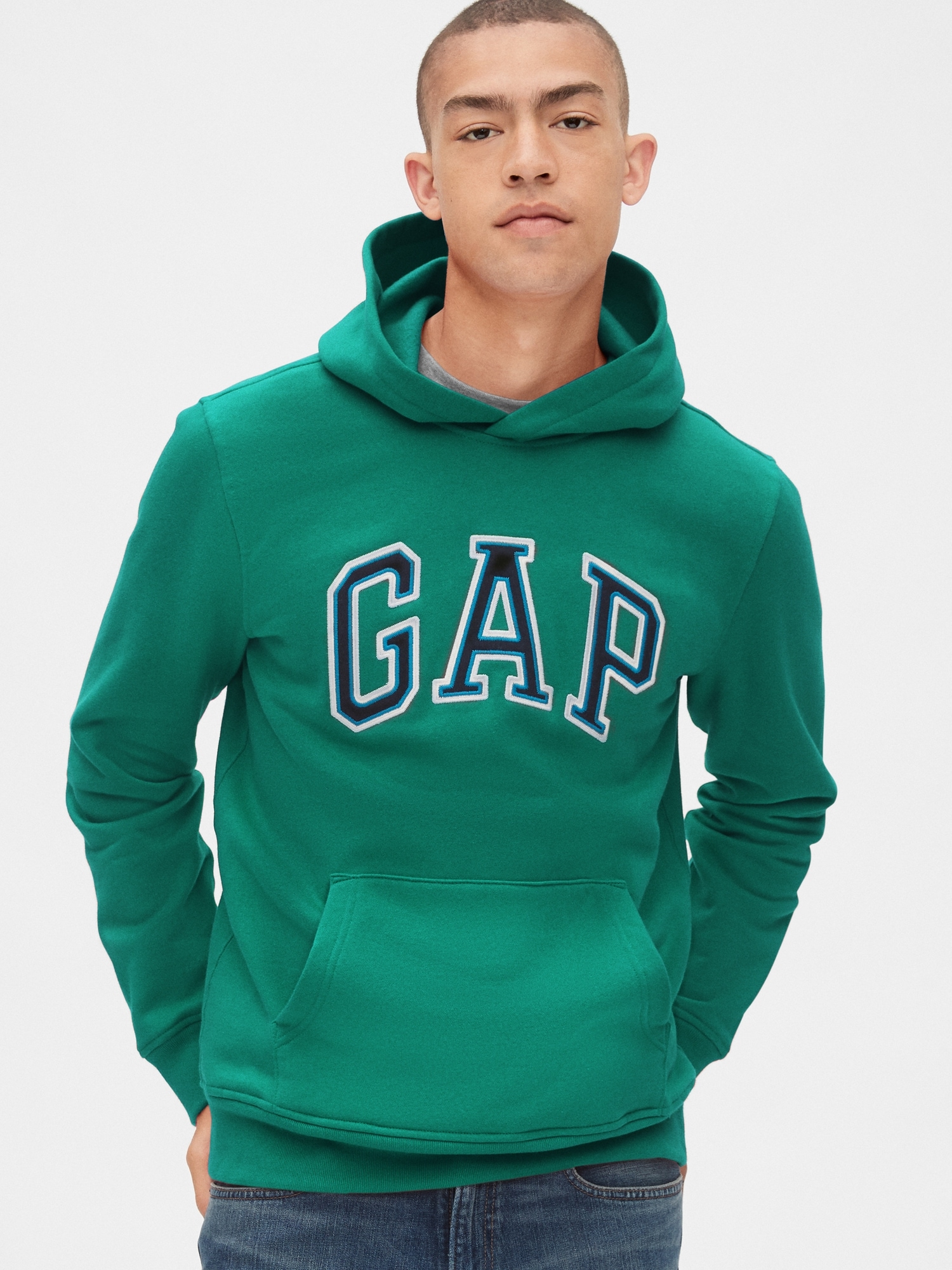 Wownatos: Sudadera Gap Logo Pullover Sweatshirt Negra 100