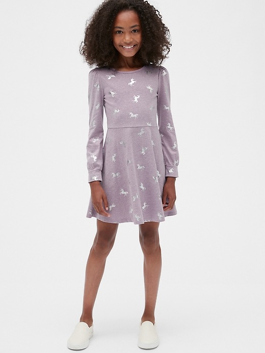 Image number 2 showing, Kids Print Fit and Flare Dress