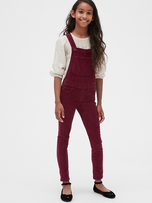 Image number 2 showing, Kids Cord Skinny Overalls