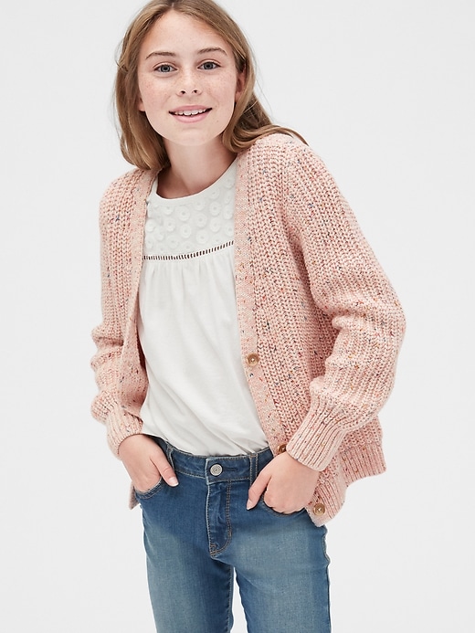 Image number 2 showing, Kids Texture-Knit Cardi Sweater