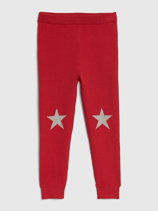 1 of 8 showing, with the color modern red of product Toddler Graphic Sweater Leggings