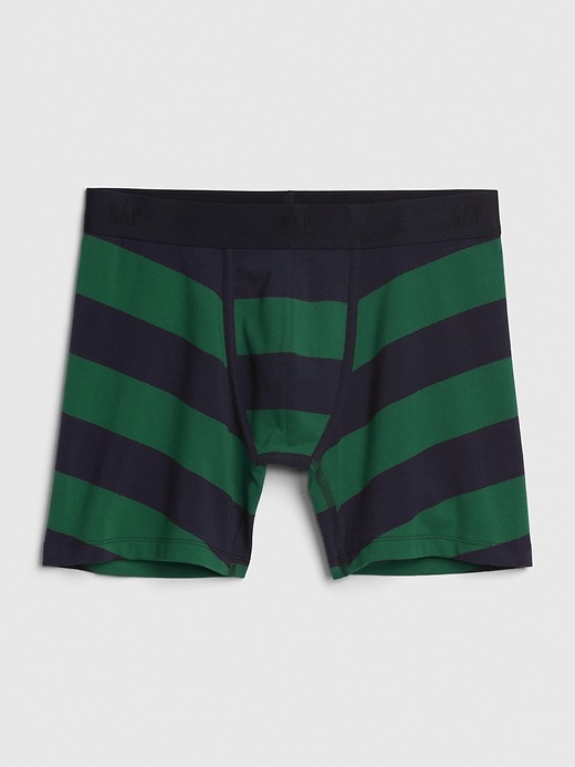 View large product image 1 of 1. 5" Stripe Boxer Briefs