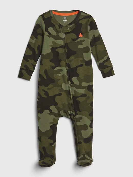 Image number 1 showing, Baby Brannan Bear Camo One-Piece