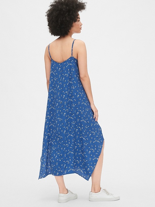 Image number 2 showing, Cami Floral Print Handkerchief Midi Dress