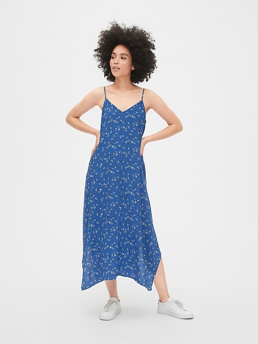 Image number 3 showing, Cami Floral Print Handkerchief Midi Dress