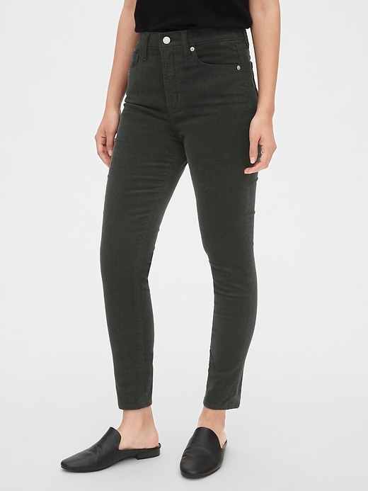 High Rise True Skinny Cords with Secret Smoothing Pockets