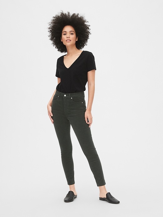 Image number 3 showing, High Rise True Skinny Cords with Secret Smoothing Pockets