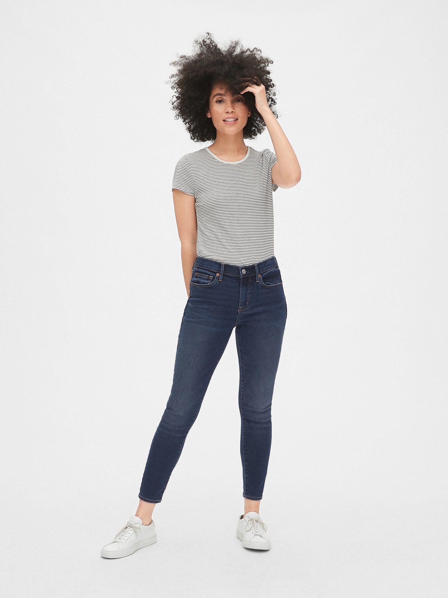 gap mid rise true skinny ankle jeans