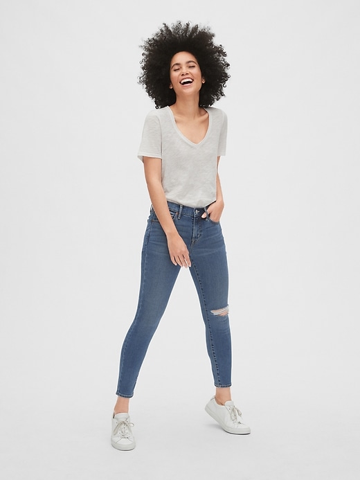 Image number 3 showing, Soft Wear Mid Rise True Skinny Ankle Jeans