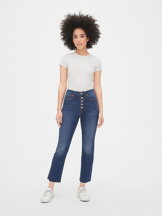 Image number 3 showing, High Rise Crop Boot Jeans with Secret Smoothing Pockets
