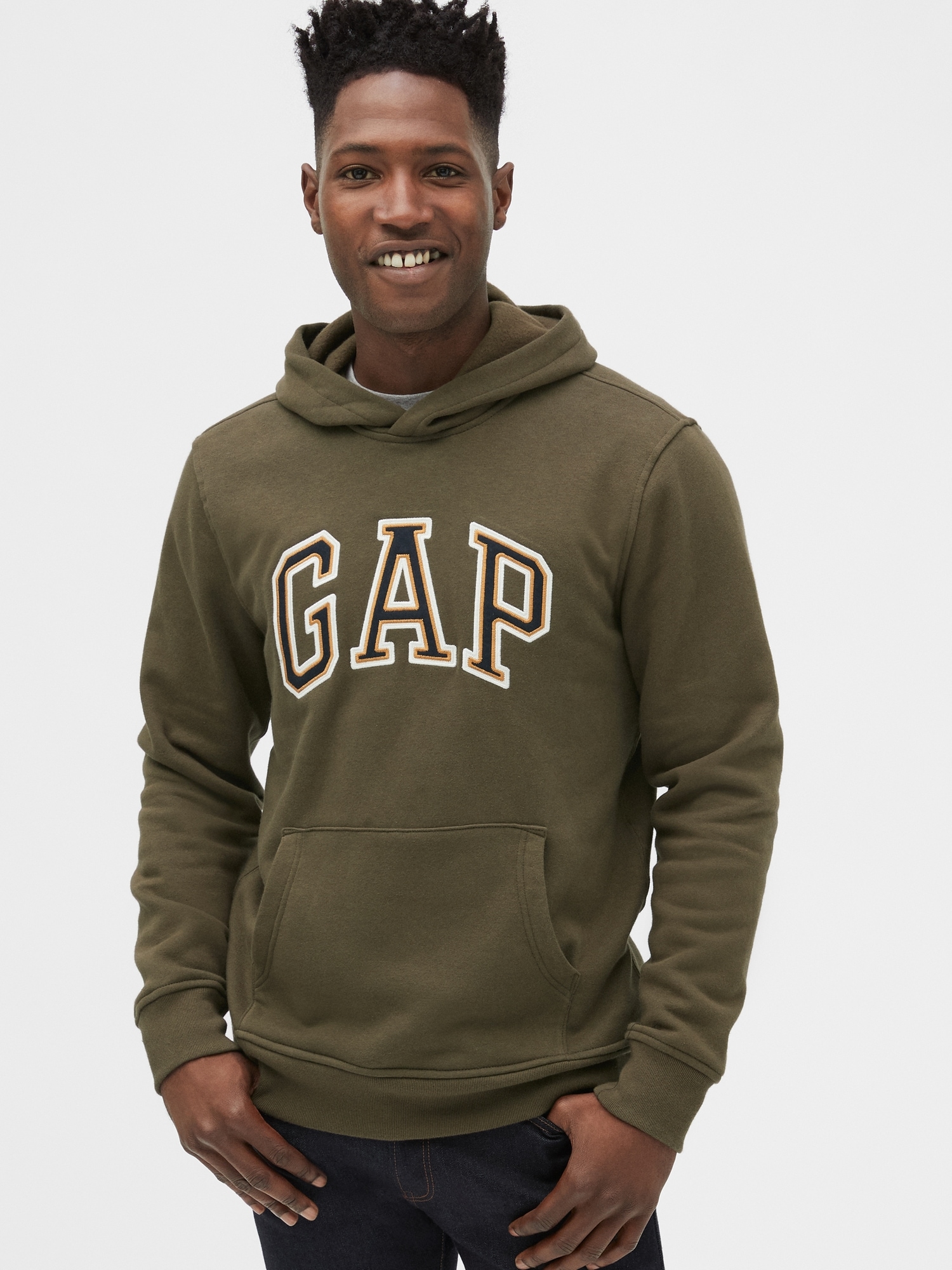Olive green clearance gap hoodie
