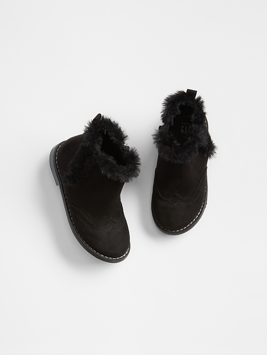 View large product image 1 of 1. Toddler Faux-Fur Booties