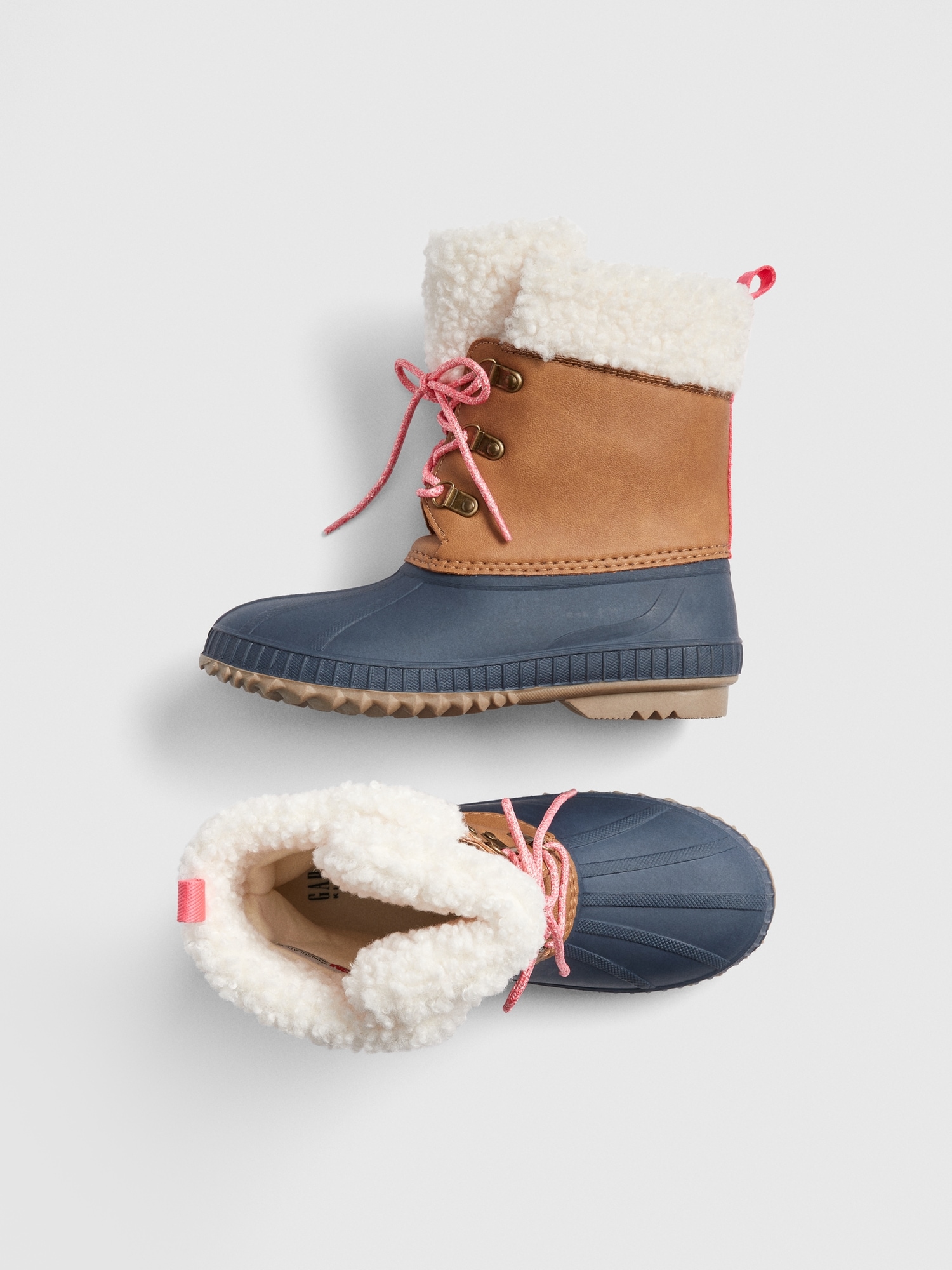 Metallic sherpa duck boots online