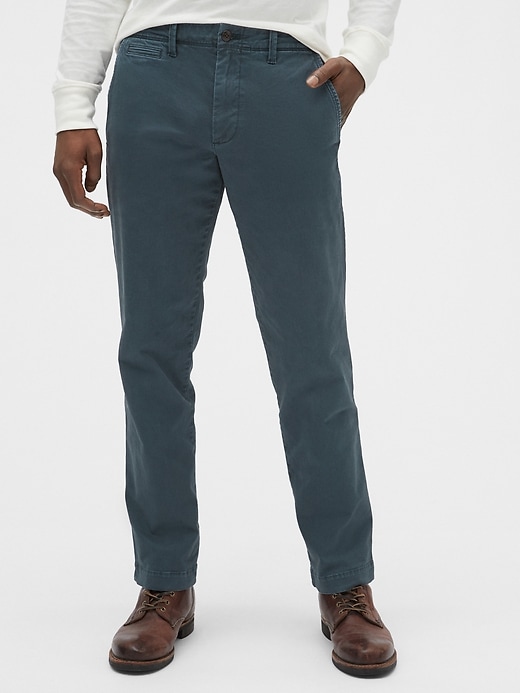 View large product image 1 of 1. Vintage Khakis in Straight Fit with GapFlex