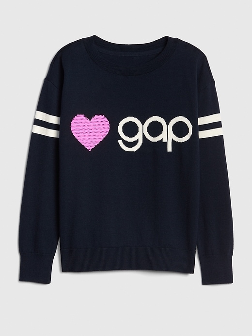 Image number 1 showing, Kids Gap Logo Flippy Sequin Sweater