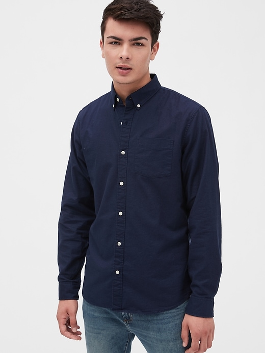 Image number 5 showing, Lived-In Stretch Oxford Shirt