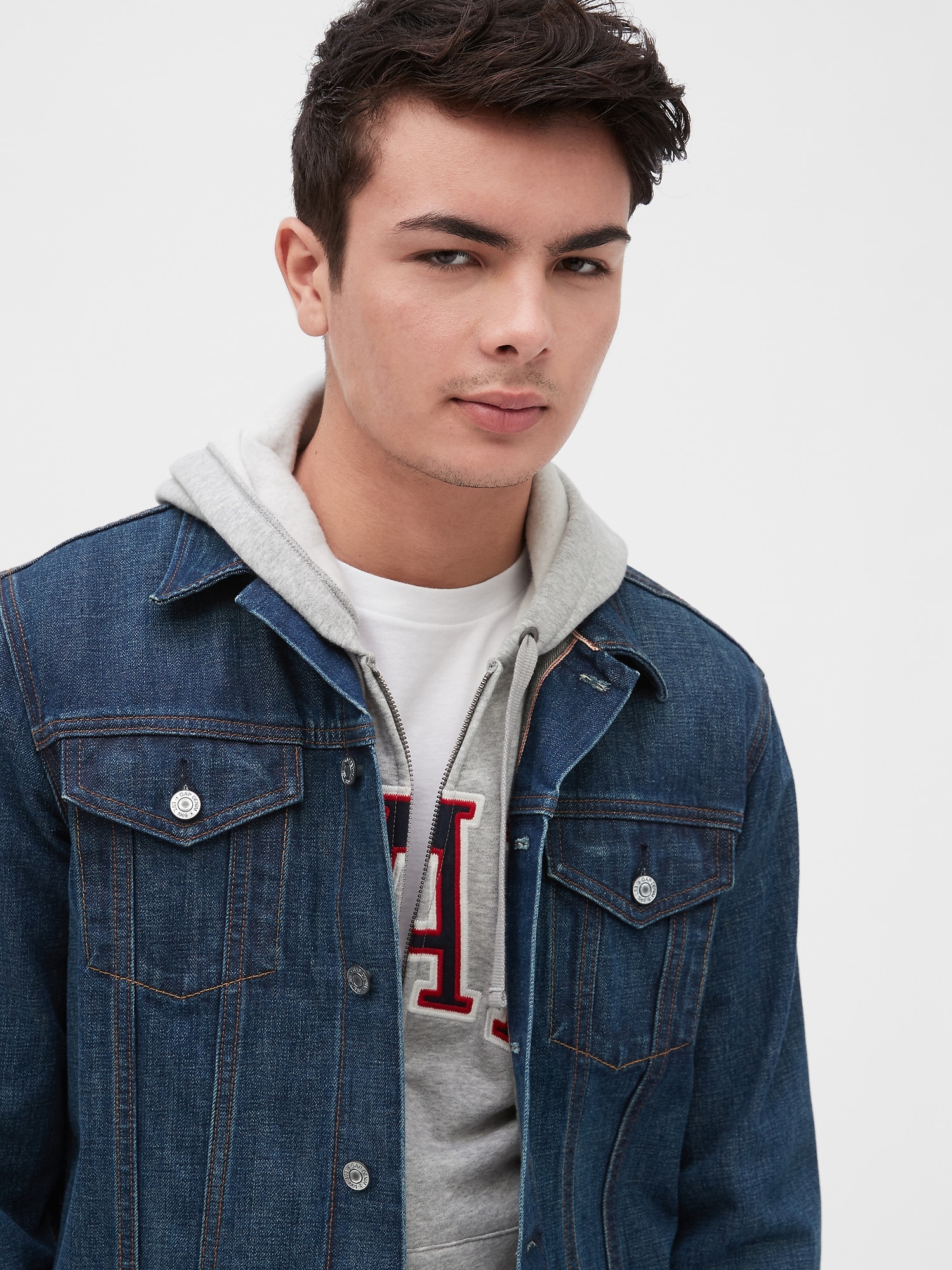 gap long fashion hoodie