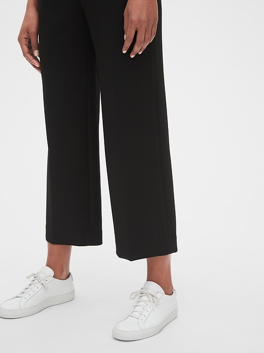 Image number 5 showing, High Rise Wide-Leg Crop Pants