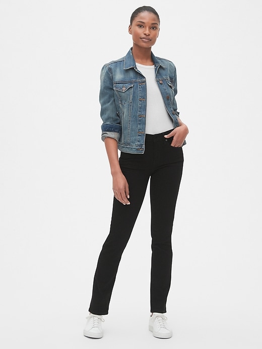 Image number 3 showing, Mid Rise Classic Straight Jeans
