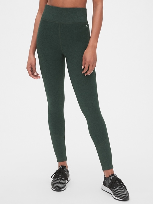 Image number 9 showing, GapFit High Rise Full Length Leggings in Brushed Tech Jersey