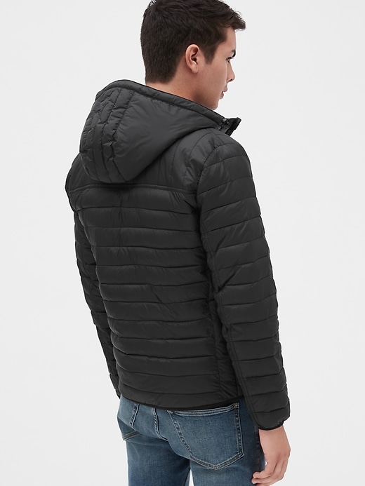 Image number 2 showing, ColdControl Lightweight Hooded Puffer Jacket
