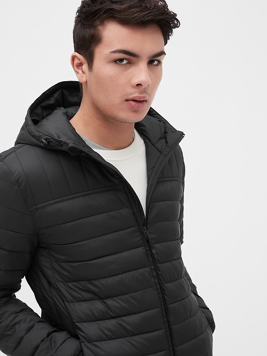 Image number 5 showing, ColdControl Lightweight Hooded Puffer Jacket