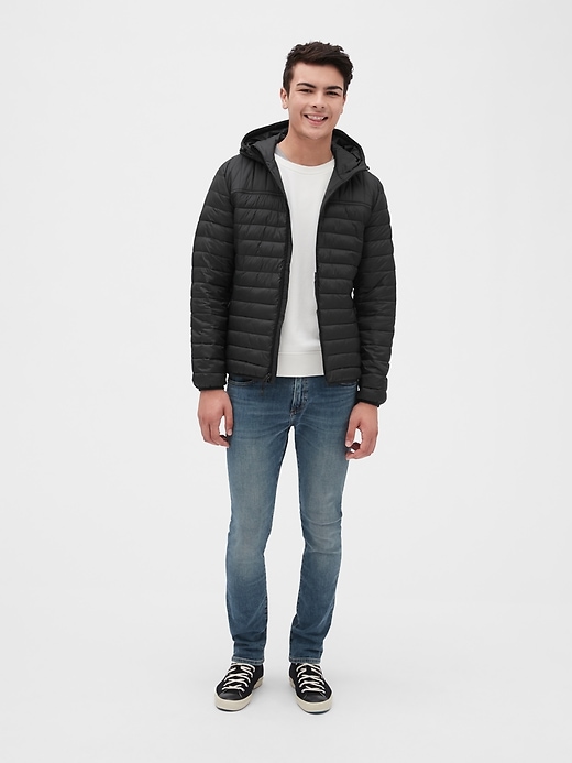 Coldcontrol lightweight longline sales hooded puffer jacket