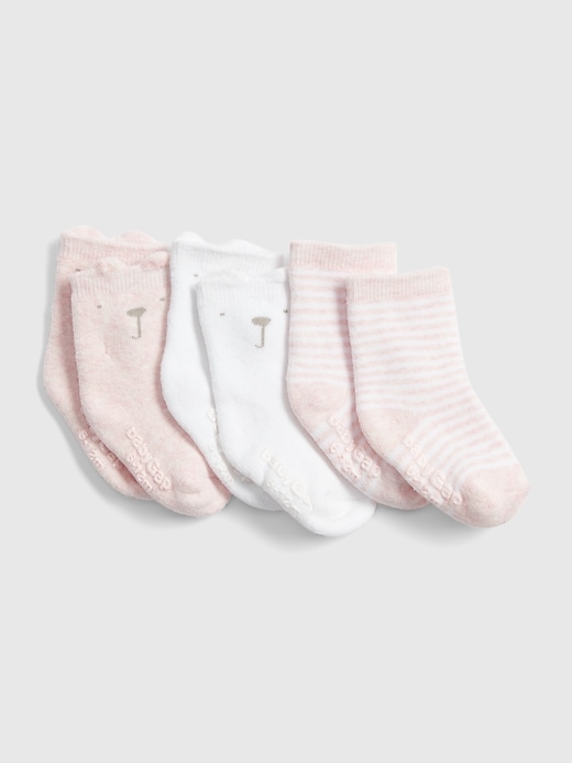 View large product image 1 of 1. Baby Brannan Bear Crew Socks (3-Pack)