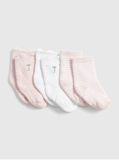 Baby Brannan Bear Crew Socks 3 Pack Gap