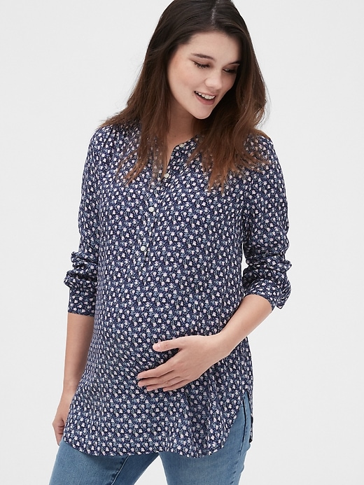 Image number 5 showing, Maternity Popover Top