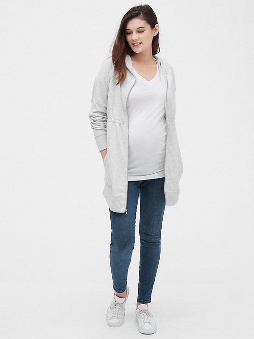 Image number 3 showing, Maternity Cinched-Waist Hoodie