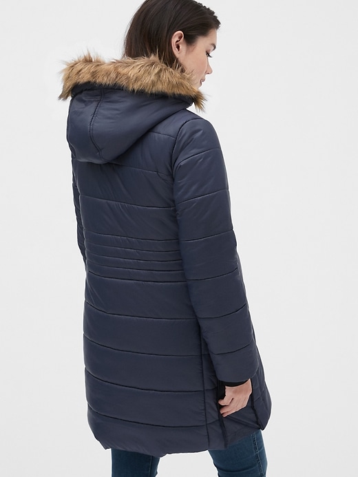 Image number 2 showing, Maternity ColdControl Puffer Coat with Detachable Hood