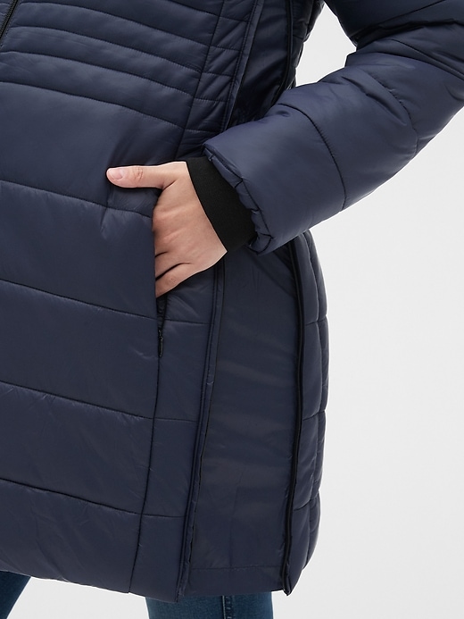 Image number 4 showing, Maternity ColdControl Puffer Coat with Detachable Hood