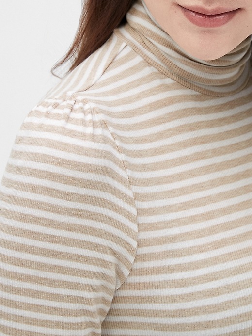 Image number 4 showing, Maternity Ribbed Turtleneck in Modal