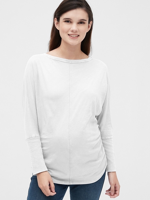 Maternity Slub Dolman Sleeve TShirt Gap