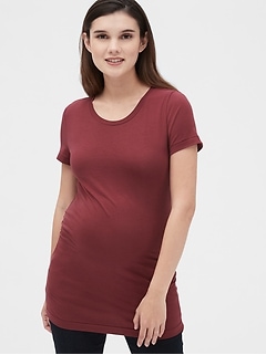 Maternity Pure Body Crewneck T-Shirt | Gap