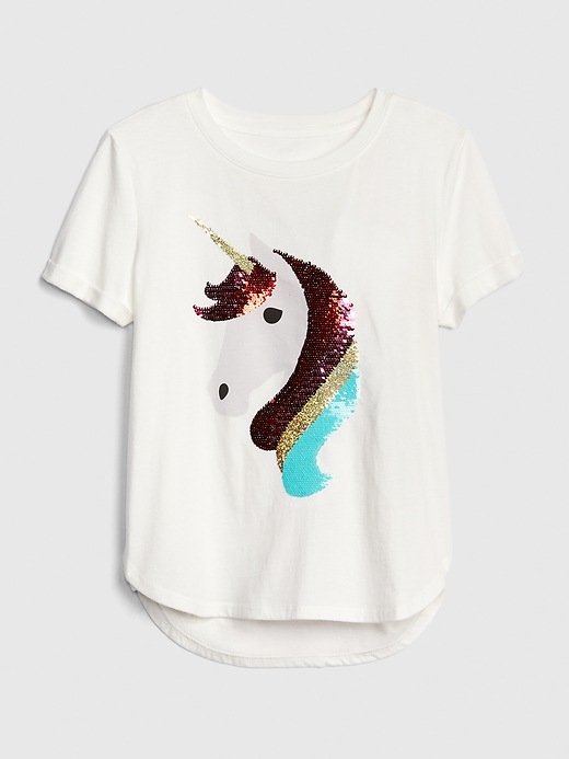 Kids Flippy Sequin Graphic T-Shirt | Gap