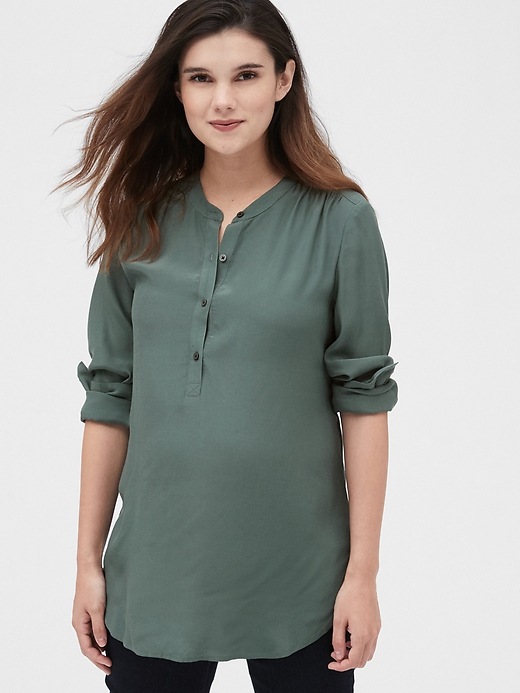 Image number 6 showing, Maternity Popover Top