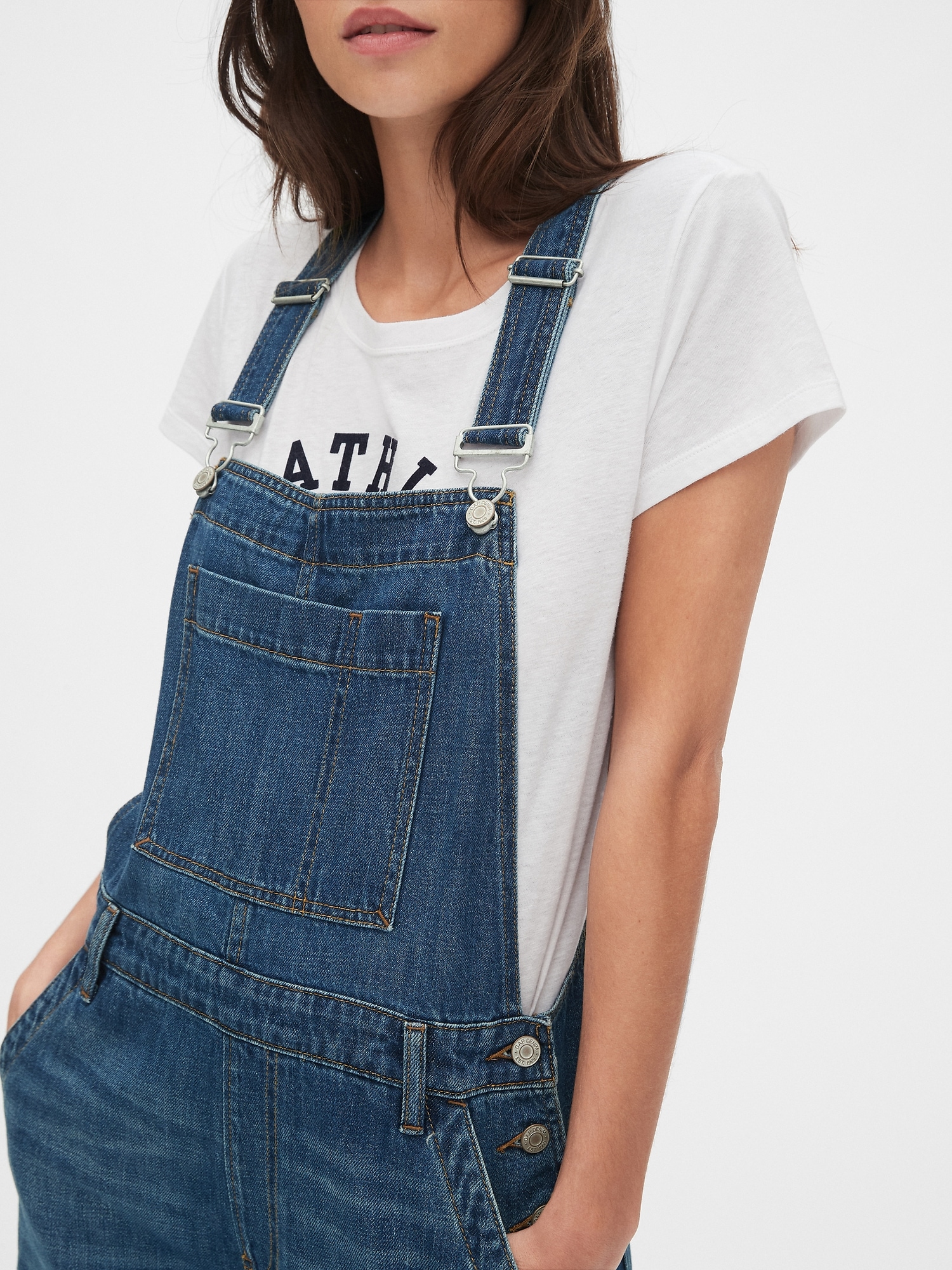 Gap wide leg overalls deals