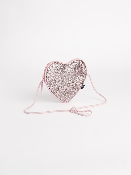 Image number 3 showing, Kids Glitter Heart Crossbody Bag