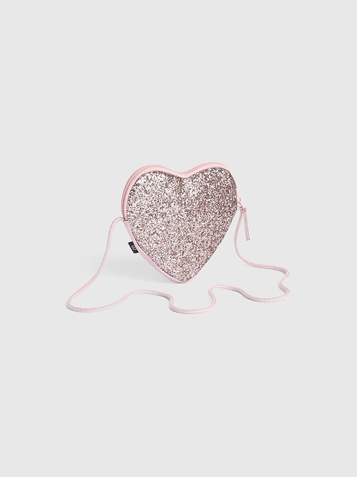 Image number 2 showing, Kids Glitter Heart Crossbody Bag