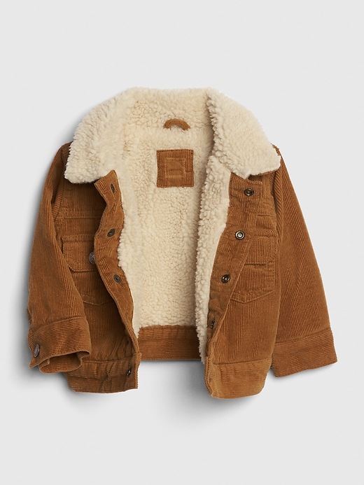 Image number 3 showing, Baby Icon Cord Sherpa Jacket